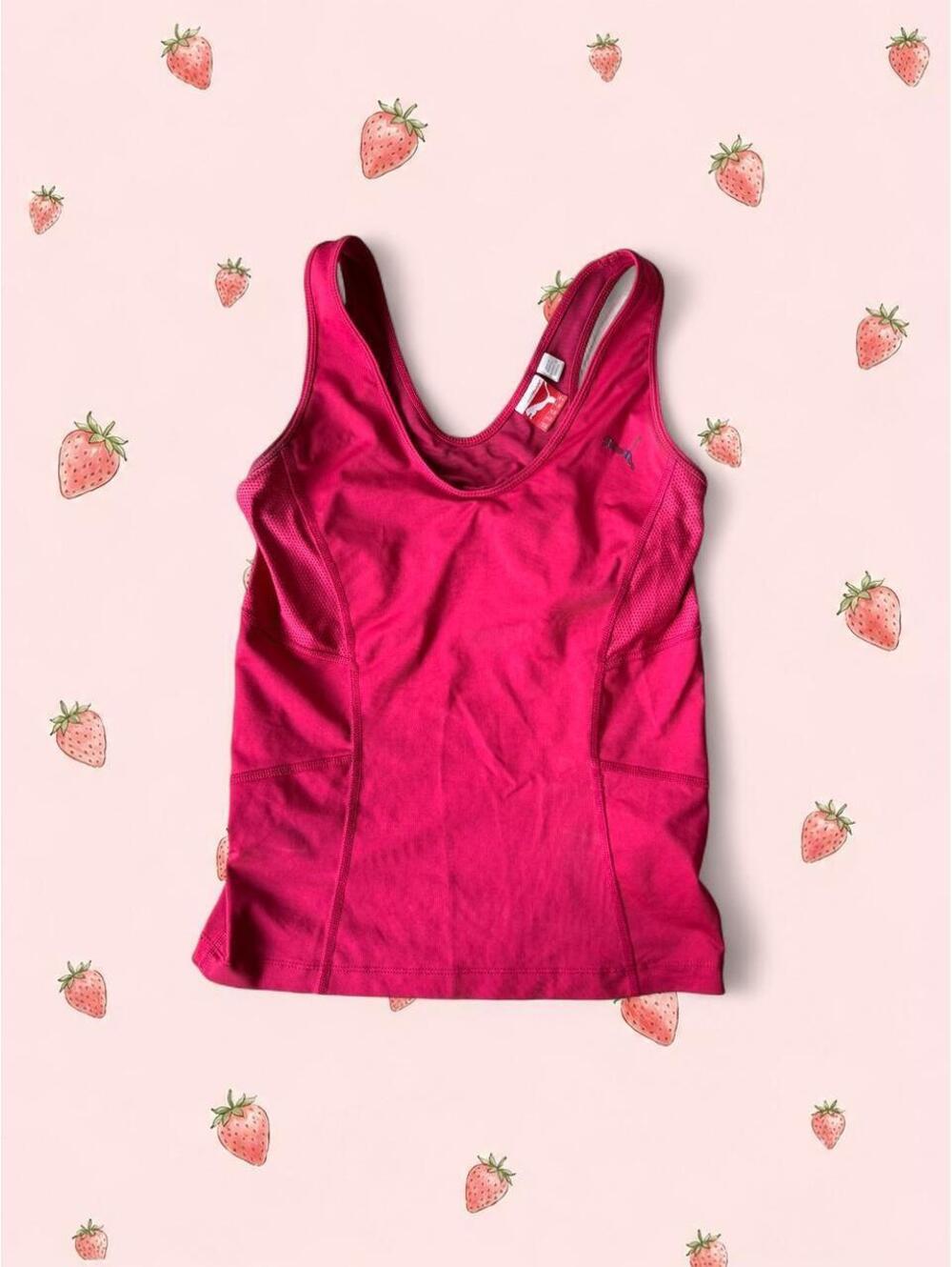 Puma deep red/burgundy vintage athletic tank